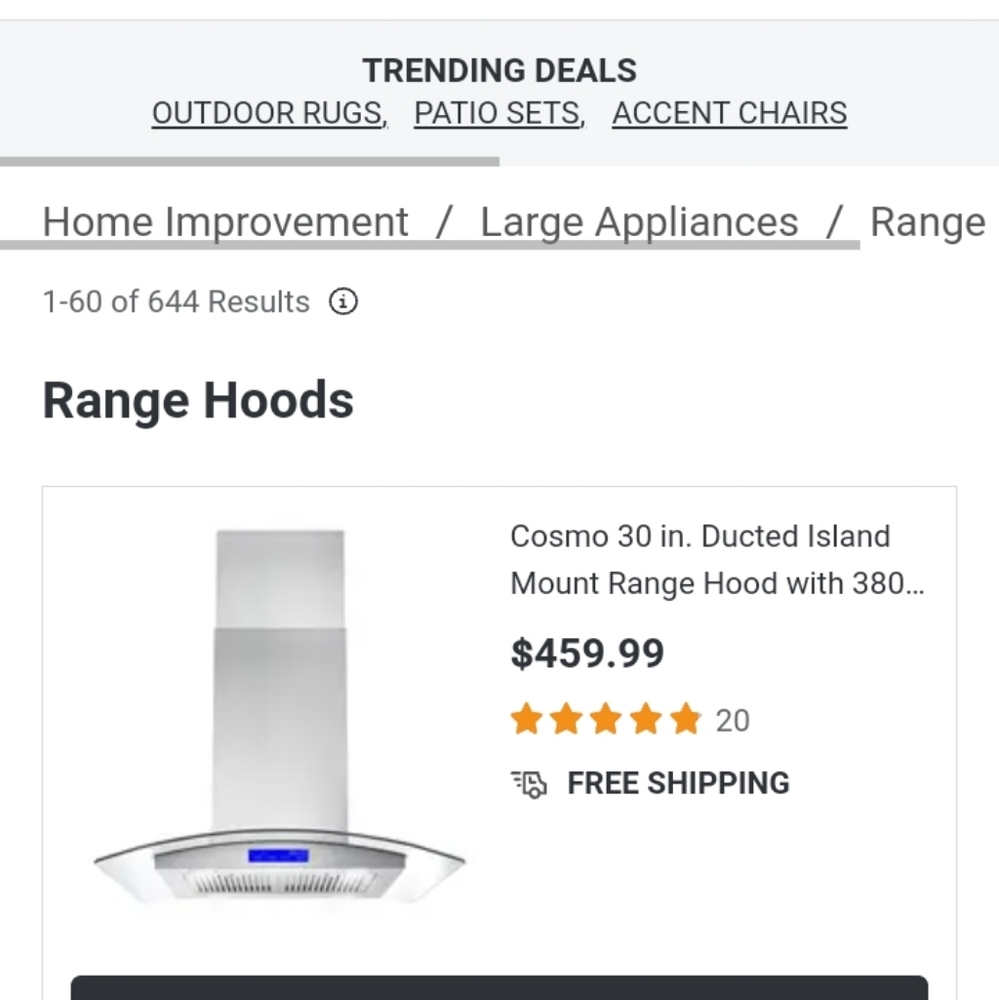 Cosmo Range Hood - Picture 11 of 11